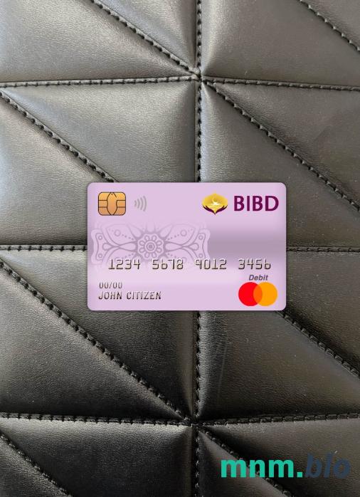 Brunei bank Islam Brunei Darussalam bank mastercard obciążyć card wygląd fotograficzny skan PSD + zdjęcie